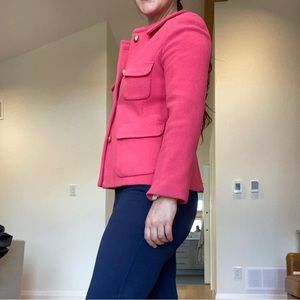 Women’s Hot Pink Short Peacoat | Jcrew